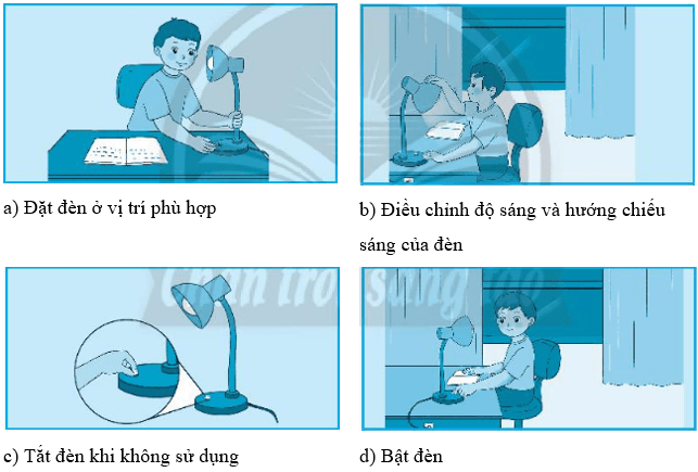 Vở bài tập Công nghệ lớp 3 Chân trời sáng tạo Bài 2: Sử dụng đèn học