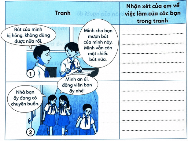 Vở bài tập Đạo đức lớp 4 Cánh diều Bài 4: Em thể hiện sự cảm thông, giúp đỡ người gặp khó khăn