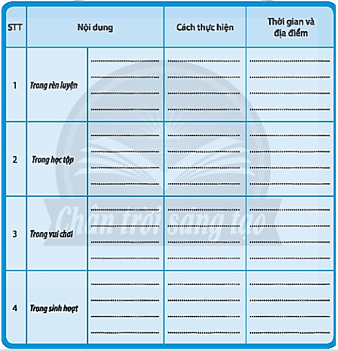 Vở bài tập Hoạt động trải nghiệm lớp 4 Chân trời sáng tạo trang 7 Tuần 2 (Bản 1)