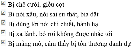 Vở bài tập Hoạt động trải nghiệm lớp 4 Kết nối tri thức trang 47, 49 Tuần 23: Hành vi xâm hại tinh thần - chia sẻ những điều khó nói