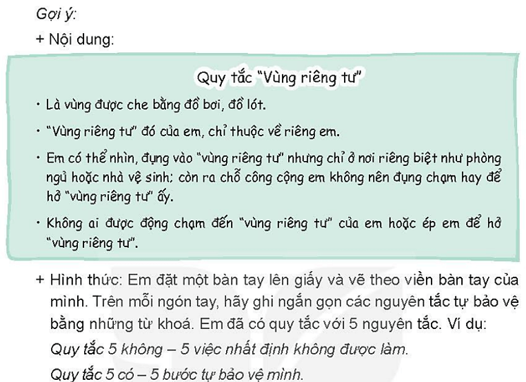 Vở bài tập Hoạt động trải nghiệm lớp 4 Kết nối tri thức trang 49 Tuần 24: Hành vi xâm hại tình dục - phòng tránh bị xâm hại tình dục