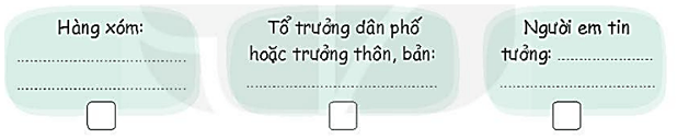 Vở bài tập Hoạt động trải nghiệm lớp 4 Kết nối tri thức trang 52, 53 Tuần 25: Kết nối những người sống quanh em - cộng đồng cùng hành động