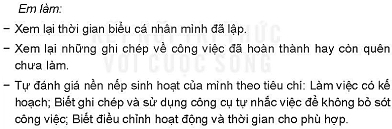 Vở bài tập Hoạt động trải nghiệm lớp 4 Kết nối tri thức trang 15 Tuần 8: Nếp sống khoa học - tự đánh giá việc rèn luyện tư duy khoa học