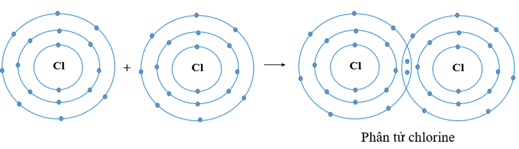Để có lớp vỏ tương tự khí hiếm, mỗi nguyên tử Cl