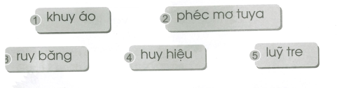 Vở bài tập Tiếng Việt lớp 1 trang 16 Bài 115: uy, uya | Cánh diều