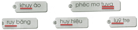 Vở bài tập Tiếng Việt lớp 1 trang 16 Bài 115: uy, uya | Cánh diều