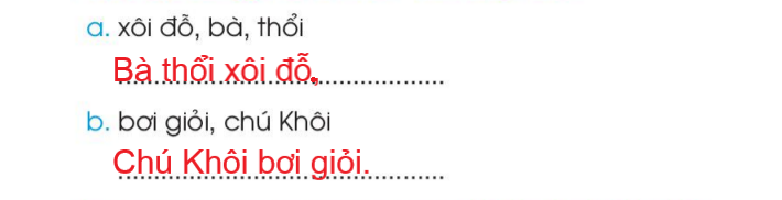 Vở bài tập Tiếng Việt lớp 1 Tập 1 trang 37 Bài 39: oi, ôi, ơi