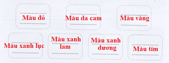 Vở bài tập Tiếng Việt lớp 3 Tập 1 trang 45 Luyện tập: Bảy sắc cầu vồng | Cánh diều