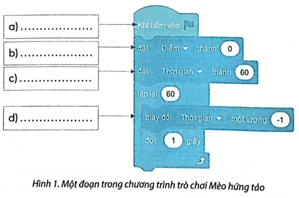 Vở bài tập Tin học lớp 5 Chân trời sáng tạo Bài 15: Thực hành tạo chương trình theo kịch bản