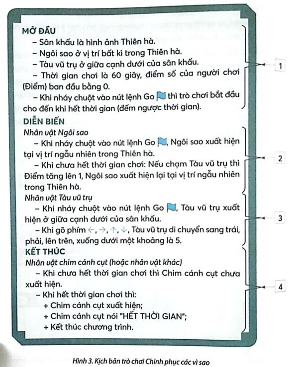 Vở bài tập Tin học lớp 5 Chân trời sáng tạo Bài 15: Thực hành tạo chương trình theo kịch bản