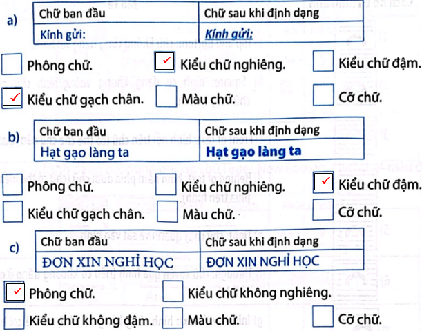 Vở bài tập Tin học lớp 5 Kết nối tri thức Bài 6: Định dạng kí tự và bố trí hình ảnh trong văn bản