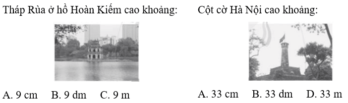 Vở bài tập Toán lớp 2 Cánh diều Bài 82: Mét (trang 65)