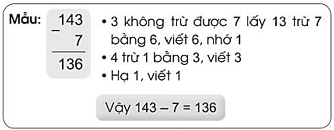 Vở bài tập Toán lớp 2 Cánh diều Bài 86: Phép trừ (có nhớ) trong phạm vi 1000 (trang 73)