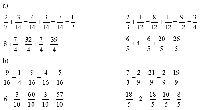 Vở bài tập Toán lớp 4 Cánh diều Bài 93: Ôn tập về phân số và các phép tính với phân số