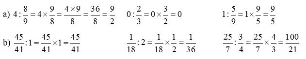 Vở bài tập Toán lớp 4 Kết nối tri thức Bài 64: Phép chia phân số