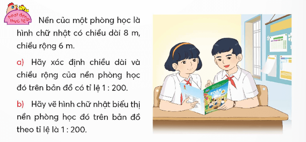 Vở bài tập Toán lớp 5 Chân trời sáng tạo Bài 15: Tỉ lệ bản đồ