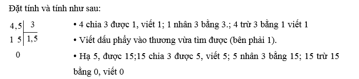 Vở bài tập Toán lớp 5 Chân trời sáng tạo Bài 35: Chia một số thập phân cho một số tự nhiên