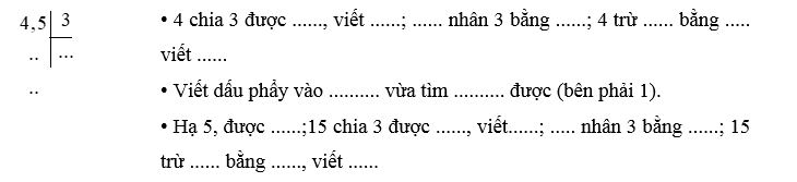 Vở bài tập Toán lớp 5 Chân trời sáng tạo Bài 35: Chia một số thập phân cho một số tự nhiên