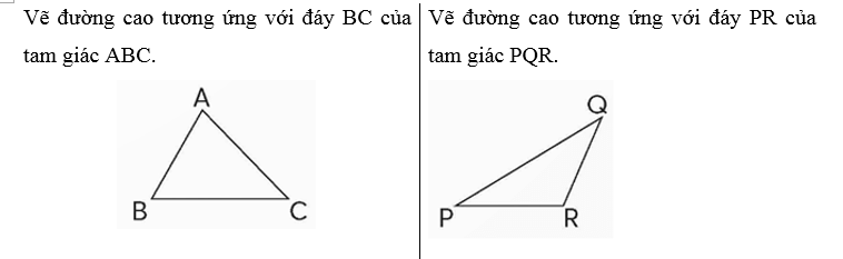 Vở bài tập Toán lớp 5 Chân trời sáng tạo Bài 43: Hình tam giác