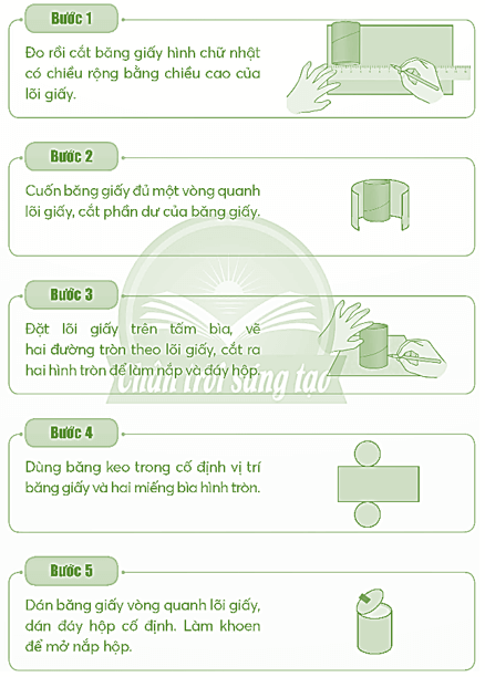 Vở bài tập Toán lớp 5 Chân trời sáng tạo Bài 67: Hình trụ