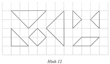 Sử dụng các mảnh bìa như Hình 12 để ghép thành một hình chữ nhật