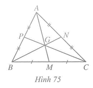 Cho tam giác ABC. Ba đường trung tyến AM, BN, CP đồng quy tại G. Chứng minh GA + GB + GC