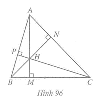 Trong một tam giác đoạn vuông góc kẻ từ một đỉnh đến đường thẳng chứa cạnh đối diện