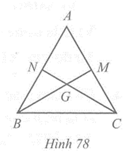 Cho tam giác ABC cân tại A, hai đường trung tuyến BM và CN cắt nhau tại G