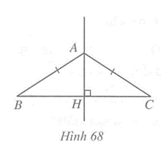 Cho tam giác ABC cân tại A. a) Điểm A có thuộc đường trung trực của đoạn thẳng BC không? Vì sao