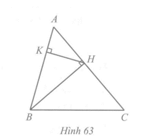 Cho tam giác nhọn ABC. a) Vẽ H là hình chiếu của B trên đường thẳng AC