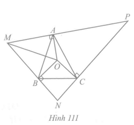 Cho tam giác ABC có O là giao điểm của ba đường trung trực. Qua các điểm A, B, C