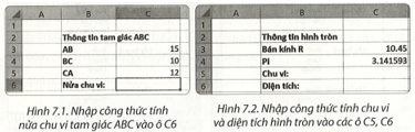 Trong các trường hợp sau, công thức cần nhập tại ô tính là gì (ảnh 1)