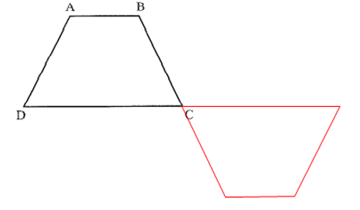 Vẽ hình đối xứng qua tâm C của hình thang cân ABCD