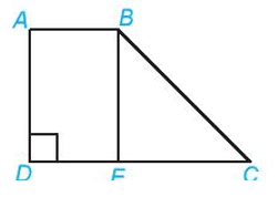 Tính diện tích mảnh đất hình thang ABCD như hình dưới, biết AB = 10 m