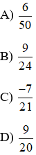 Phân số nào trong các phân số sau là phân số tối giản
