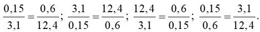 Lập tất cả các tỉ lệ thức có thể có được từ các đẳng thức sau a) 0,5 . 42 = 3 . 7