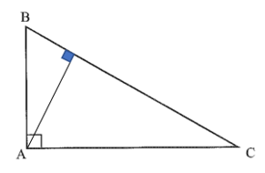 Hãy vẽ ba đường cao của tam giác ABC vuông ở A. Cho biết trực tâm của tam giác này là điểm nào