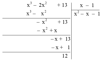 Cho đa thức A = m + 3 – 2x^2 + x^3; B = x – 1 (m ∈ ℤ)