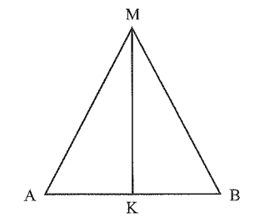 Cho tam giác MAB cân tại M; K là trung điểm của AB