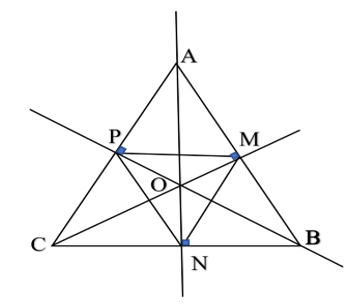Cho tam giác đều ABC. Gọi M, N, P lần lượt là trung điểm các cạnh AB, BC, CA