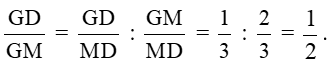 Cho tam giác MNP có MD là trung tuyến, G là trọng tâm của tam giác