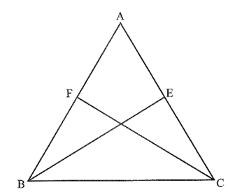 Cho tam giác ABC, có BE vuông góc với AC và CF vuông góc với AB