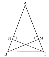 Cho ABC là tam giác nhọn có BM và CN là hai đường cao bằng nhau