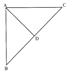 Tam giác ABC vuông cân tại A có tia phân giác của góc A cắt BC tại D