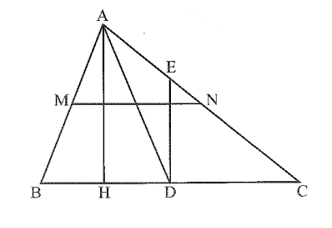 Quan sát hình bên, cho biết BD = CD, đường trung tuyến của tam giác ABC là