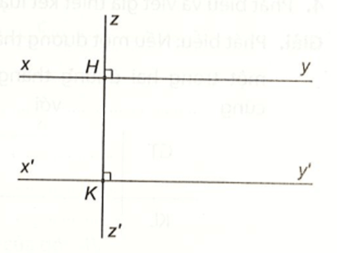 Có thể coi định lí Hai đường thẳng phân biệt cùng vuông góc với một đường thẳng thứ ba