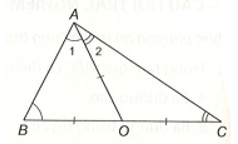 Xét điểm O cách đều ba đỉnh của tam giác ABC