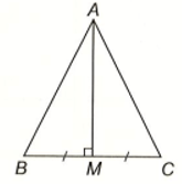 Cho tam giác ABC và M là trung điểm của đoạn thẳng BC. Giả sử AM vuông góc với BC