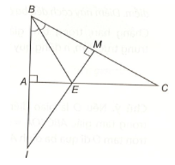Cho tam giác ABC vuông tại A có góc B bằng 60 độ. Tia phân giác của góc ABC cắt AC ở E