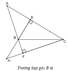 Cho tam giác ABC không phải là tam giác vuông, có các đường cao BE, CF